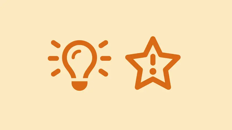 Illustration med en glödlampa och en stjärna